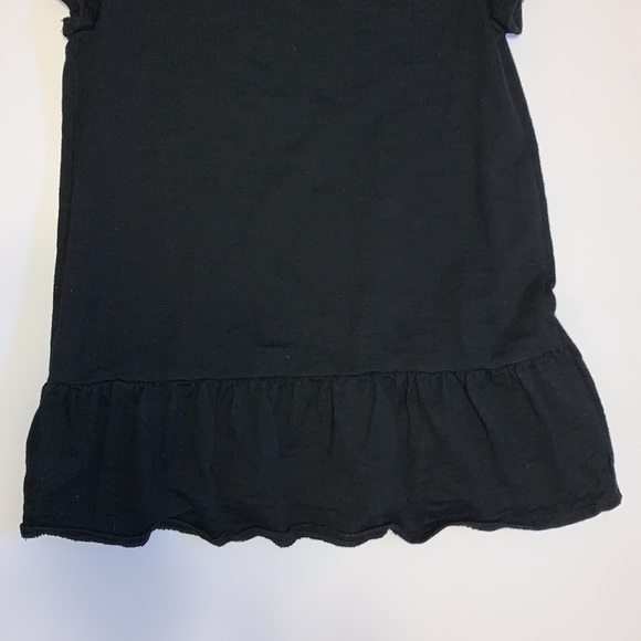 Anthropologie Leifnotes Black Short Sleeved Peplum Sweater - Women’s Size Small - Picture 6 of 9